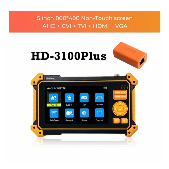 IPC-5200C Plus IP Camera Tester 5.4 Inch IPS Touch Screen Monitor CCTV Tester Support AHD/CVI/TVI/SDI/CVBS/IP Camera Tester ,Video Surveillance Testing