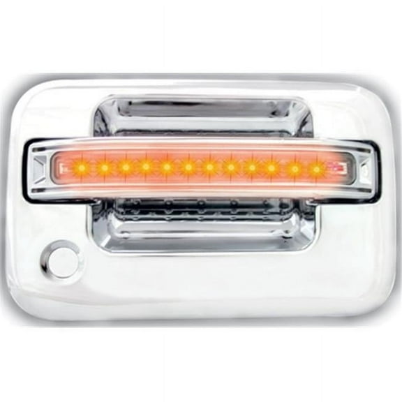 IPCW FLA04CF Ford F150- F250 Ld 2004 - 2008 LED Door Handle- Front- Chrome Amber Led- Clear Lens 2Ps. Per Set