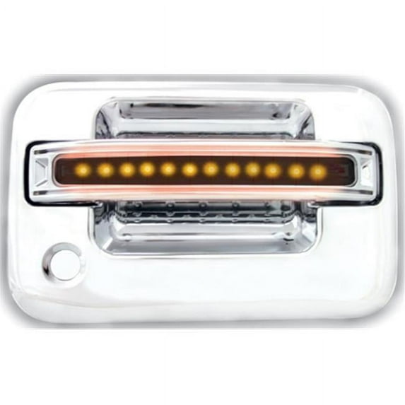 IPCW 04-08 Ford F150/F250 LD LED Door Handle Front Chrome (2ps/set) Both Sides Key Hole Red LED/Smoke Lens FLR04SF 1 pair