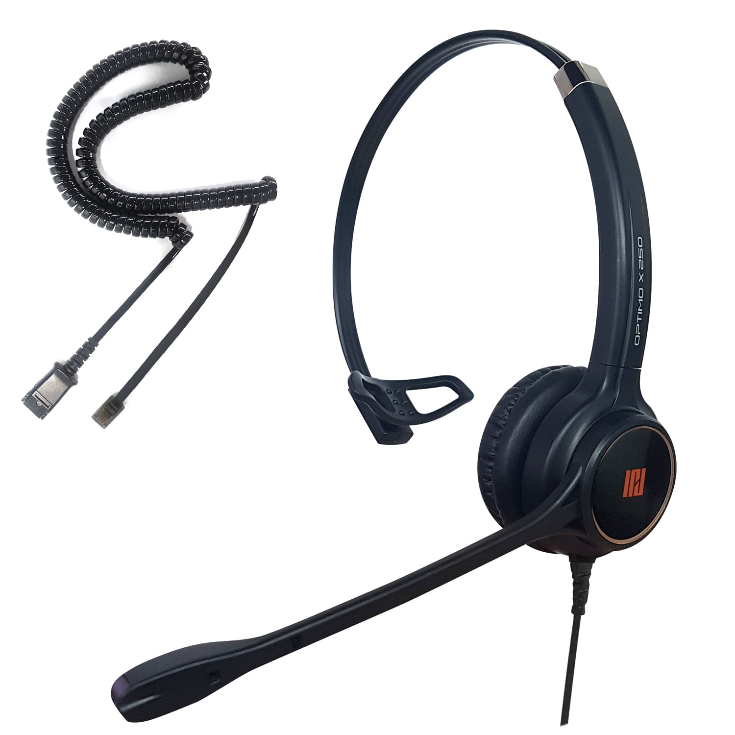 Phone Headsets For Office Phones With Noise-Cancelling Mic RJ9