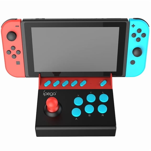 IPEGA Gladiator Switch Arcade Joystick Controller - OTG Plug-and-Play, Turbo Auto-Fire, Competitive Fighting Game Pad for Switch/Switch OLED