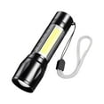 thumbnail image 1 of IPEWLEX 1000 Lumens Super Bright LED Flashlight with Zoomable Focus, Rechargeable, and IPX5 Waterproof - Aluminum Alloy Handheld Light, 3 Modes, Black, 1 of 7
