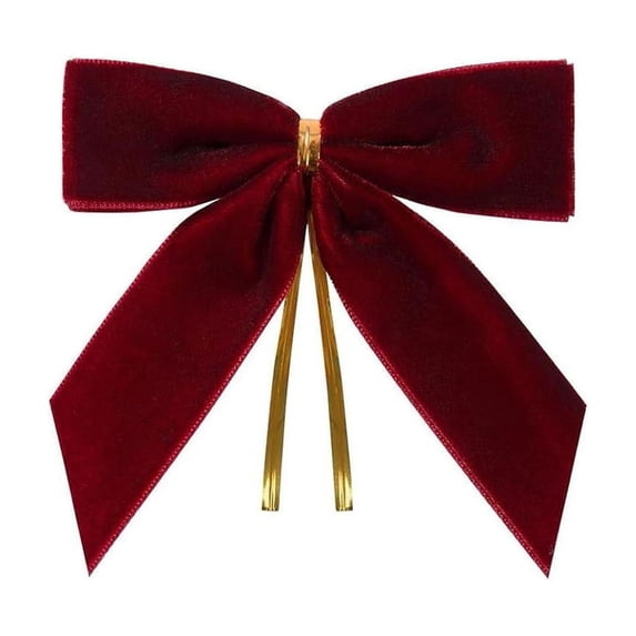 IPEWLEX 12pcs Velvet Christmas Bow Decorations, Reusable Holiday Bows for Gift Wrapping, Christmas Trees, Gift Boxes, Balloons, Wreaths, Home Decor and Party Celebrations