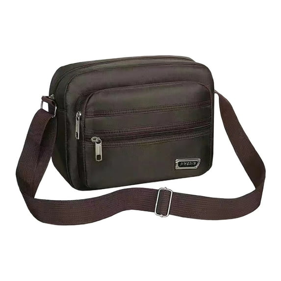 IPEWLEX 4-Layer Crossbody Chest Pack – Water-Resistant, 4-Pocket Organizer with Padded Adjustable Strap for Travel, Hiking, Work & Outdoor Activities