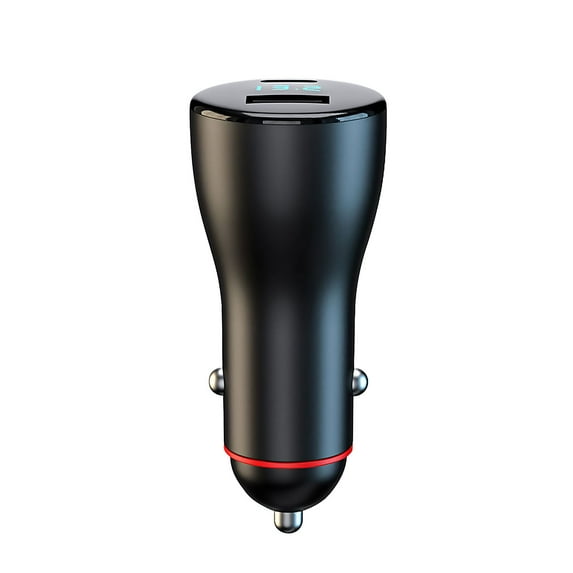 IPEWLEX 45W Car Charger with LED Digital Display, QC3.0 and PD Fast Charging, Multi-device Compatibility and Advanced Safety Features