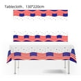 thumbnail image 1 of IPEWLEX 4th of July Party Supplies - Patriotic Tablecloth, Plates, Napkins, Forks | Independence Day & Memorial Day Decorations, 1 of 2