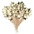thumbnail image 1 of IPEWLEX 50-Pack Wooden Star Cocktail Picks - Eco-Friendly Party Decorations for Appetizers, Fruits, and Drinks - Ideal for Christmas, Weddings, and Themed Events, 1 of 1