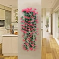 thumbnail image 1 of IPEWLEX Artificial Lilies Rattan Flower Wall Hanging Basket - Indoor/Outdoor Decoration for Weddings, Homes, Offices, and Events, 1 of 6