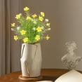 thumbnail image 1 of IPEWLEX Artificial Water Grass Daisy Flower Arrangement - Lifelike 5 Pcs Fake Flowers,No Maintenance Home Decoration Ornament,for Living Room,Bedroom,Office,Photography Prop, 1 of 5