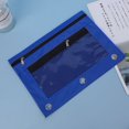 thumbnail image 1 of IPEWLEX Binder Pouch with Clear Window and Dual Zippered Compartments, Durable Cloth Pencil Cases, 1 of 6
