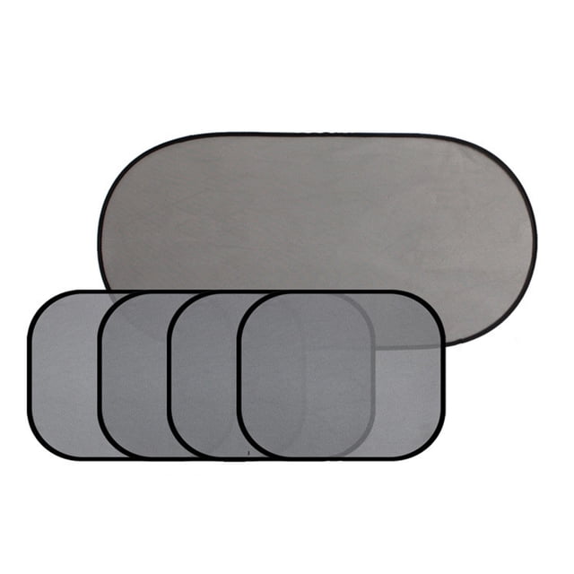 IPEWLEX Car Window Shades - Sun Protection, Semi-Transparent Design, Universal Fit with Suction Cups, Includes 5 Pack for Front and Rear Windows