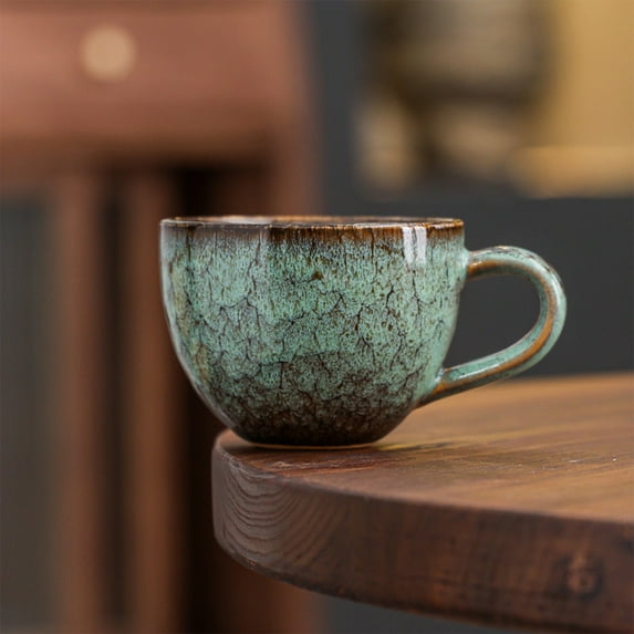 IPEWLEX Ceramic Coffee Mug - Vintage Lattes Cup for Water, Milk, and Breakfast - Perfect for Home and Gifts