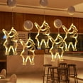 thumbnail image 1 of IPEWLEX Christmas LED Window Decoration Lights - Suction Cup Hook, Battery Powered Warm White Lights for Indoor Holiday Display, 1 of 6