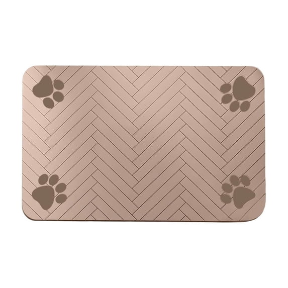 IPEWLEX Diatomaceous Earth Pet Feeding Mat – Splash-Proof, Absorbent & Non-Slip Floor Mat for Dogs/Cats, Kitchen, Entryway, Porch, and Dining Areas