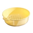 thumbnail image 1 of IPEWLEX Double Layer Vegetable Washing Basin - Transparent Food Plastic, Drainage Basket for Home Kitchen, 1 of 5