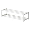 thumbnail image 1 of IPEWLEX Durable Plastic Shoe Rack Storage Organizer with 2/3 Tiers for Bedroom, Closet, Entryway, and Garage to Keep Spaces Tidy and Clutter-Free,17.7x8.3in, 1 of 5