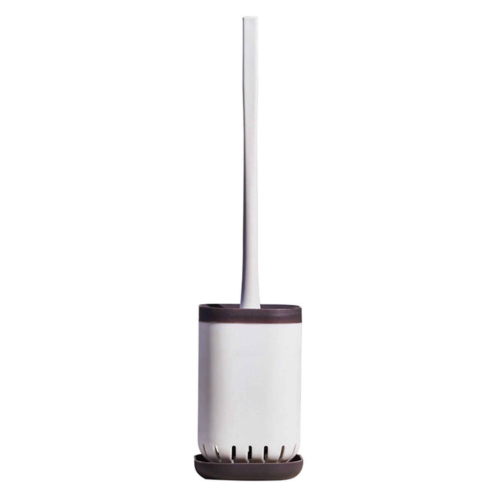 IPEWLEX Ergonomic Long Handle Toilet Bowl Brush with Removable Water Tank and High Density
