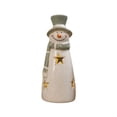 thumbnail image 1 of IPEWLEX Festive Snowman Holiday Decor with Star Hollowout & Accessories – Elegant Indoor Christmas Ornament for Living Room, Fireplace, Tabletop, and Gifting to Family & Decoration Enthusiasts, 1 of 5