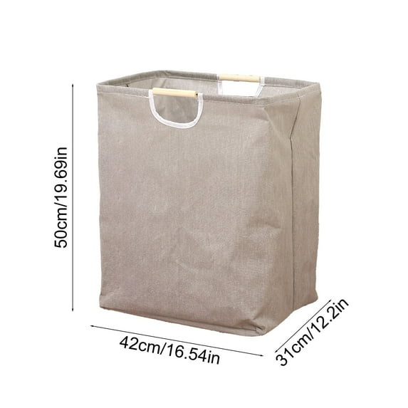 IPEWLEX Foldable Laundry Basket Handbag, Waterproof Fabric Storage Organizer, Multicolor, 50x40x30cm for Home, Bathroom, Bedroom