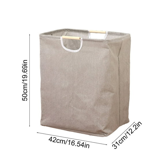 IPEWLEX Foldable Laundry Basket Handbag, Waterproof Fabric Storage Organizer, Multicolor, 50x40x30cm for Home, Bathroom, Bedroom