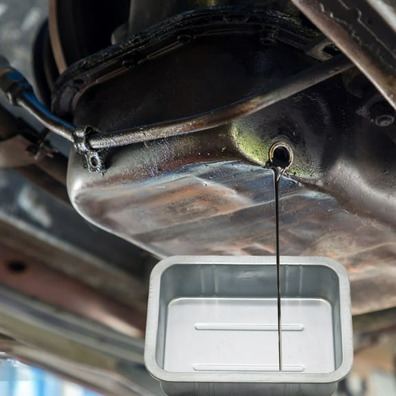 IPEWLEX Galvanized Iron Oil Drain Pan - Thickened, Rust-Resistant, Large Capacity, Easy Clean, Multipurpose for Automotive Maintenance and Repairs