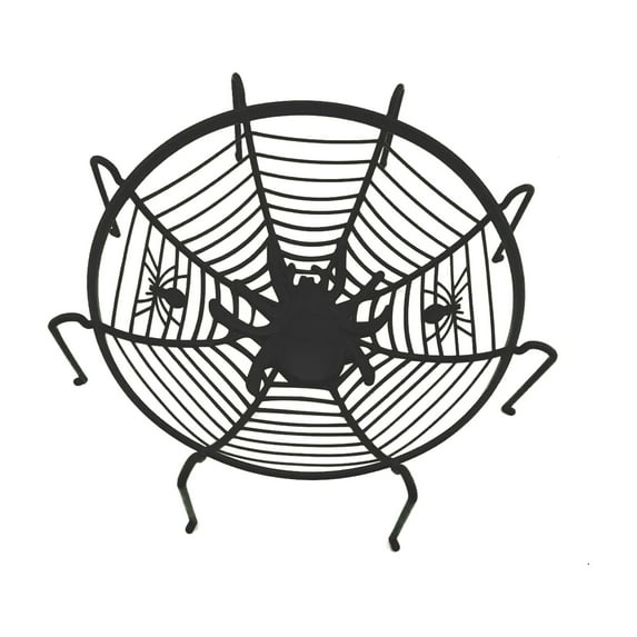 IPEWLEX Halloween Candy Bowl - Spiderweb Design for Festive Decor, Perfect for Parties and Treats