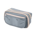 thumbnail image 1 of IPEWLEX Large Capacity Zipper Pencil Case, Versatile Multi-functional Organizer Pouch for Makeup & Electronics, Lightweight Portable Storage Bag Ideal for Office, Travel, and Daily Work, 1 of 5