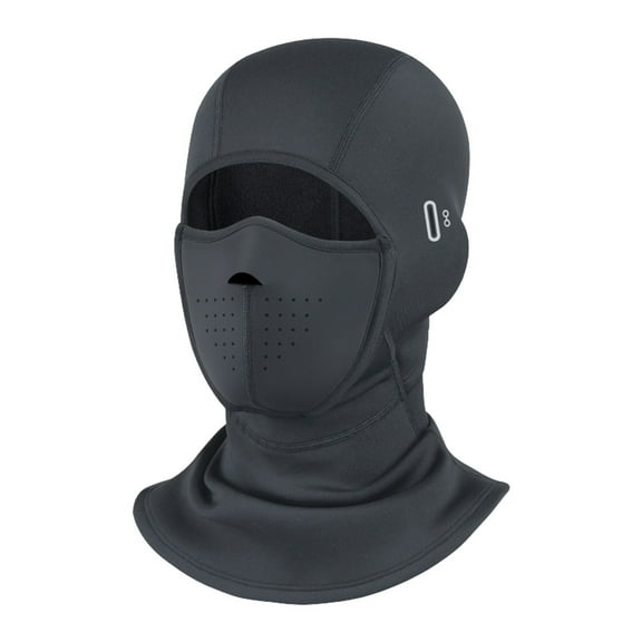 IPEWLEX Magnetic Ski Mask with Thickened Design for Winter Outdoor Riding - Windproof and Warm Motorcycle Head Cover with Reflective Patterns