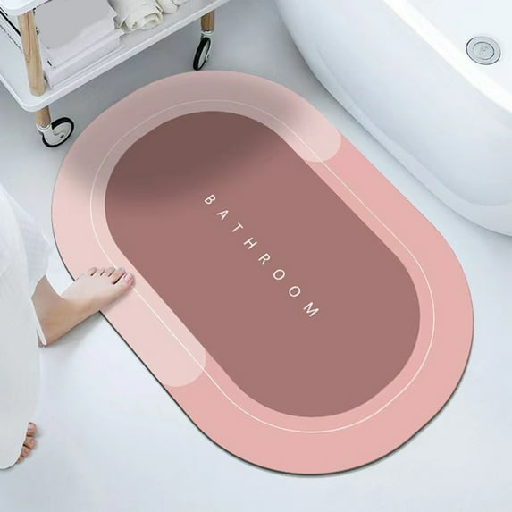 IPEWLEX Non-Slip Bathroom Floor Mats - Super Absorbent, Quick Drying, Modern Design, Rubber Backed for Safety, Multi-Purpose Use, Ideal for Shower, Sink, and Doorway