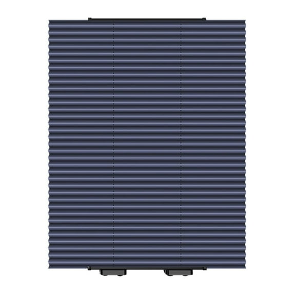 IPEWLEX Pleated Blind with Suction Cups - Retractable Window Shade for Sun Protection and Privacy, No Drilling Required, Perfect for Kitchen, Bathroom, Office, and Car (Dark Blue, 46x120cm)