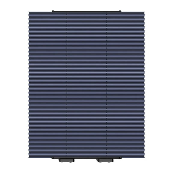 IPEWLEX Pleated Blind with Suction Cups - Retractable Window Shade for Sun Protection and Privacy, No Drilling Required, Perfect for Kitchen, Bathroom, Office, and Car (Dark Blue, 46x120cm)