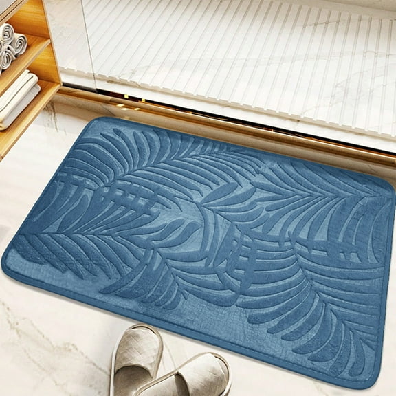 IPEWLEX Quick Dry Water Absorbent Bathroom Mat - Non-Slip Shower Rug, Entry Mat for Toilet & Doorway
