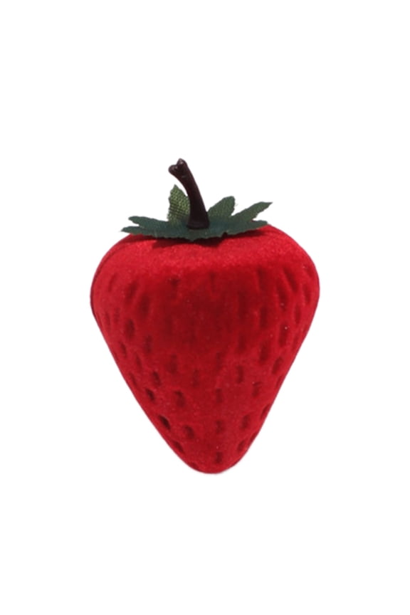 Red Velvet Strawberry Ring Box: Mini Jewelry Organizer for Proposal, Earrings, and Small Gems with Luxurious Design