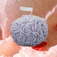 thumbnail image 1 of IPEWLEX Rose Flower Ball Scented Candle - Valentine's Day Aromatherapy, Natural Wax, Purple/Pink/White, 3.5x3.1in, 1 of 6