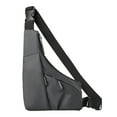 thumbnail image 1 of IPEWLEX Small Sling Bag Crossbody Chest Shoulder Purse for Men Women - Adjustable Strap, Waterproof Material, Multi-Pocket Design for Travel and Outdoor Activities - Black Gray, 1 of 6