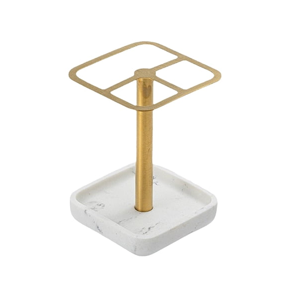 IPEWLEX Stainless Steel Toothbrush Stand with 3 Slots, Multi-Purpose Metal Storage Organizer for Home, Kitchen, and Bathroom