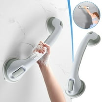 IPEWLEX Suction Cup Shower Grab Bar for Seniors - Bathroom Safety Handle for Elderly, Heavy Duty Shower Support for Easy Grip