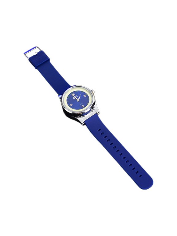 Type-C Rechargeable, Windproof Tungsten Lighter Watch with Intelligent Sensing Technology and Real Dial Night Light for Outdoor and Indoor Use