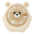 thumbnail image 1 of IPEWLEX USB Rechargeable Bear Desktop Fan with Adjustable Wind Speeds - Cute and Portable Handheld Fan for Students and Kids, High Airflow, 1 of 5
