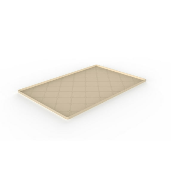 IPEWLEX Under Sink Mat 34x22in - Leak Proof Cabinet Liner, Non Slip Water Containment Tray, Thermal Insulation Pad for Kitchen Bathroom