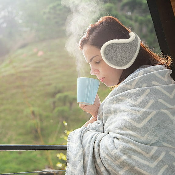 IPEWLEX Winter Cycling Ear Muffs - Warm Faux Leather Ear Covers, Thickened Ear Protection for Men & Women, Stylish Macaron Colors, Secure Fit for Outdoor Activities