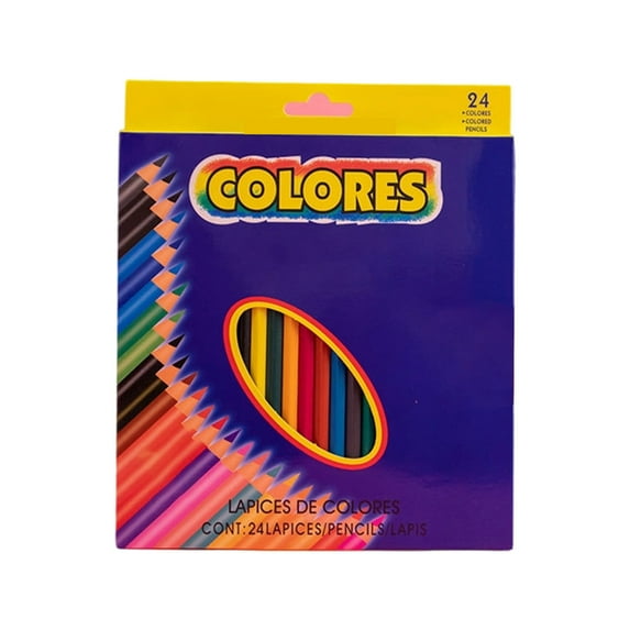 IPEWLEX Wooden Colored Pencil Set -24 Colors Art Supplies, Sketching, Drawing, and DIY - Safe & Eco-Friendly