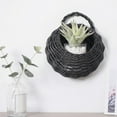 thumbnail image 1 of IPEWLEX Wooden Woven Wall Mounted Flower Basket,Living Room Storage & Decorative Hanging Planter, 1 of 6