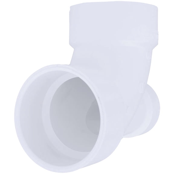 IPEX 192245 Pipe Elbow with 2 in Low Heel Inlet, 3 in, Hub, 90 deg Angle, PVC, White