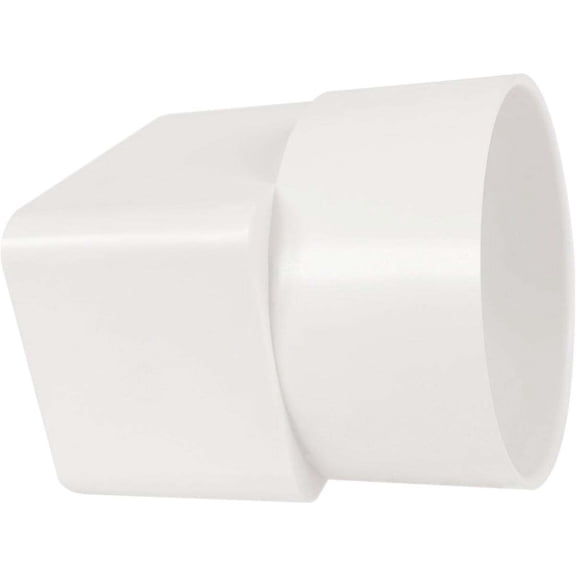 IPEX 2 In. x 3 In. x 3 In. Sewer and Drain White Styrene Downspout Adapter