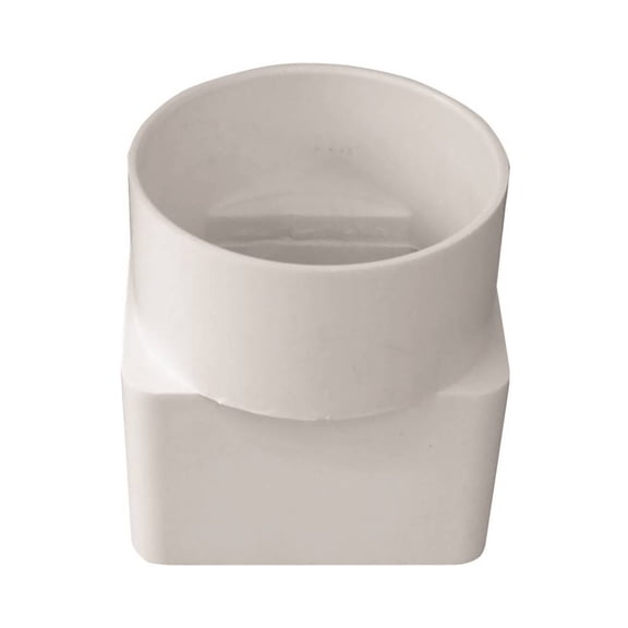 Genova 414431BC 400 Series Downspout Adapter, White