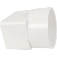 Canplas 414431BC Downspout Adapter, 2 x 3 in Connection, Hub, PVC, White