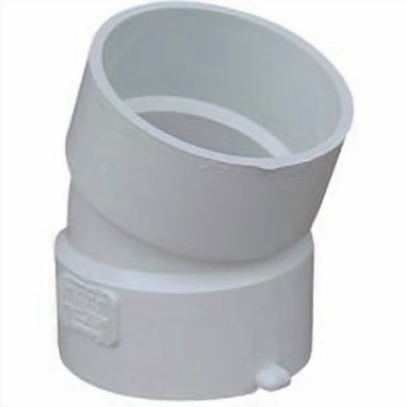 Ipex PVC Sewer & Drain Elbow 22.5 Degree - Plumbing Elbow PVC Pipe Fitting - 1 Piece, 3"