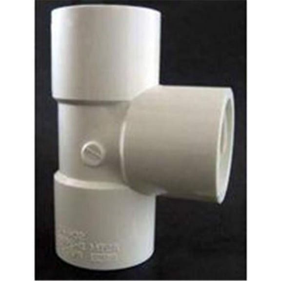 IPEX 3673431 0.75 in. Reducing Tee Pipe with SCH40 PVC System, White