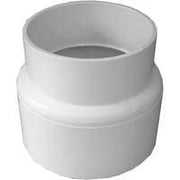 Genova Products Ipex PVC Sewer and Drain Adapter - 4 In. CI SPG x 4 In. OD, Plastic   Standard US Plumbing Rough-In, Drop-In Replacement